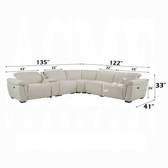 Acme Furniture - Dayana Power Motion Sectional Sofa - LV02680 - GreatFurnitureDeal