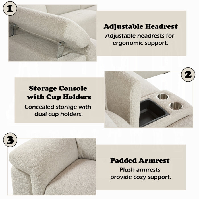 Acme Furniture - Dayana Power Motion Sectional Sofa - LV02680 - GreatFurnitureDeal