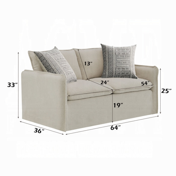 Acme Furniture - Upendo Loveseat W/2 Pillows - LV03081 - GreatFurnitureDeal