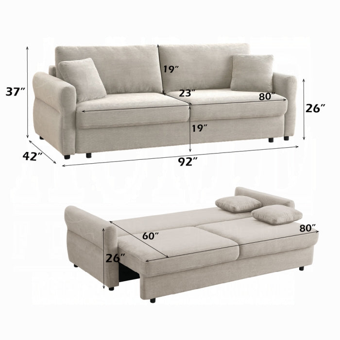 Acme Furniture - Haran Sofa w/Sleeper - LV03130 - GreatFurnitureDeal