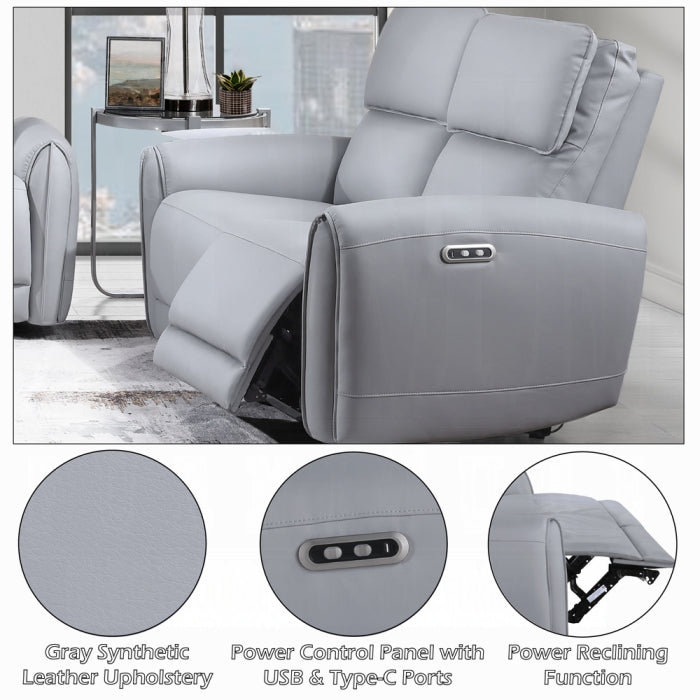Acme Furniture - Jeromie Power Motion Loveseat w/USB Port - LV03336 - GreatFurnitureDeal