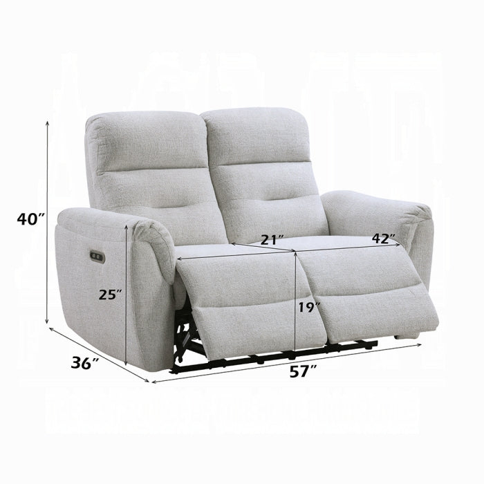 Acme Furniture - Eastre Power Motion Loveseat w/USB Port - LV03586 - GreatFurnitureDeal