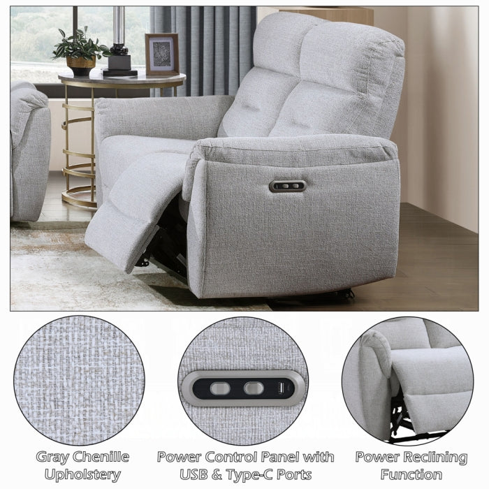 Acme Furniture - Eastre Power Motion Loveseat w/USB Port - LV03586 - GreatFurnitureDeal