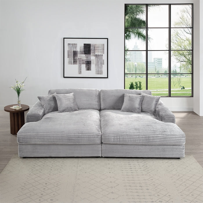 Acme Furniture - Hilde Sectional Sofa w/4 Pillows - LV03680 - GreatFurnitureDeal