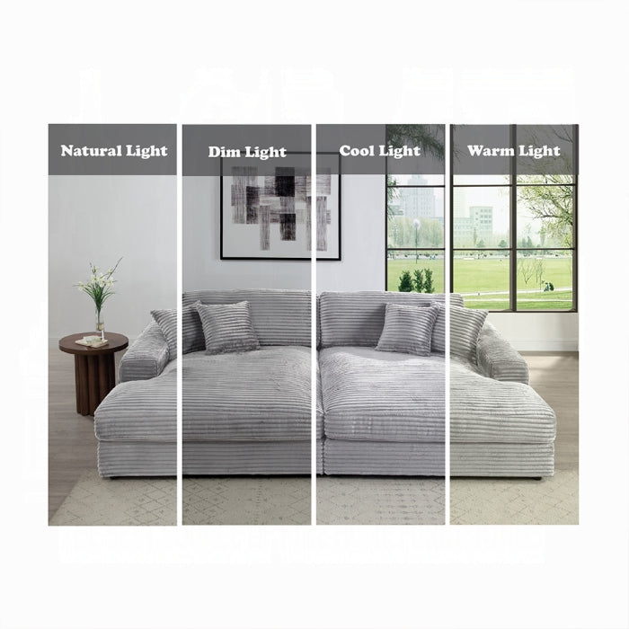 Acme Furniture - Hilde Sectional Sofa w/4 Pillows - LV03680 - GreatFurnitureDeal