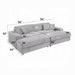 Acme Furniture - Hilde Sectional Sofa w/4 Pillows - LV03680 - GreatFurnitureDeal