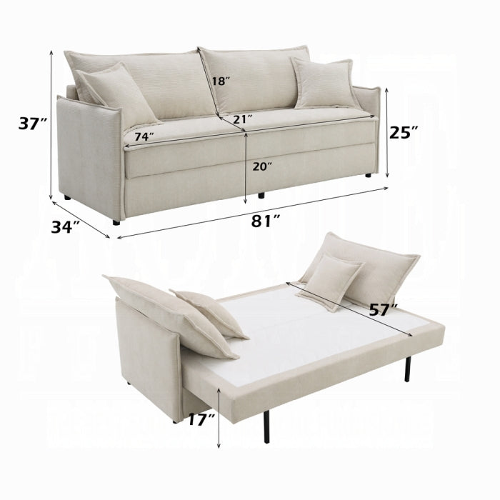 Acme Furniture - Elisea Sofa w/Sleeper - LV03810 - GreatFurnitureDeal