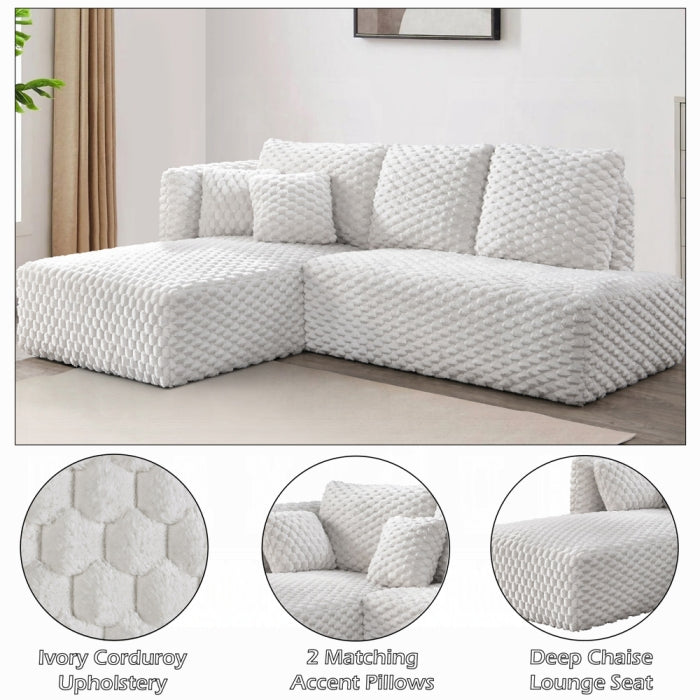 Acme Furniture - Manya Sectional Sofa - LV04260 - GreatFurnitureDeal