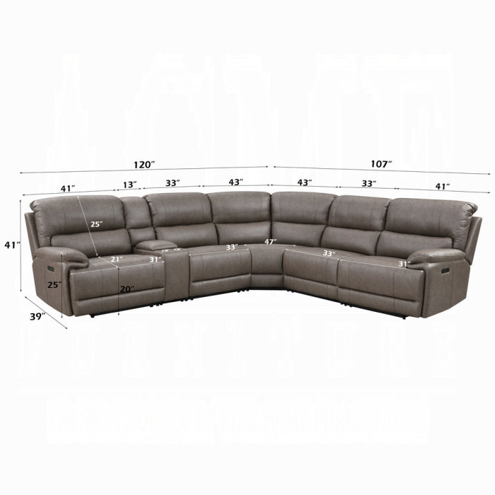 Acme Furniture - Kantu Motion Sectional Sofa - LV04270 - GreatFurnitureDeal