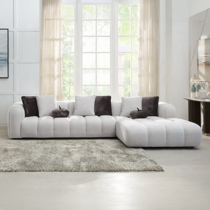Acme Furniture - Manilla Sectional Sofa w/8 Pillows - LV04320 - GreatFurnitureDeal