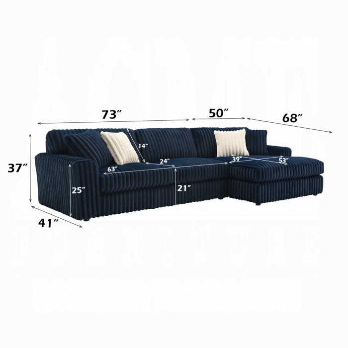 Acme Furniture - Breton Sectional Sofa w/4 Pillows - LV04400 - GreatFurnitureDeal