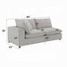Acme Furniture - Marisa Modular Left Facing Loveseat w/2 Pillows - LV04410 - GreatFurnitureDeal