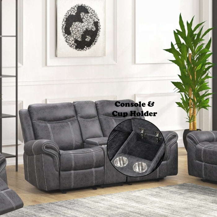 Acme Furniture - Zubaida Power Glider Motion Loveseat w/USB - LV04671 - GreatFurnitureDeal