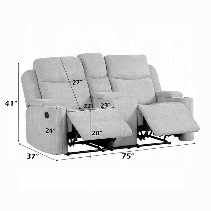Acme Furniture - Galya Motion Loveseat w/Console - LV04681 - GreatFurnitureDeal