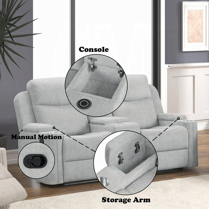 Acme Furniture - Galya Motion Loveseat w/Console - LV04681 - GreatFurnitureDeal