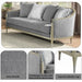 Acme Furniture - Fernando Loveseat w/4 Pillows - LV04821 - GreatFurnitureDeal