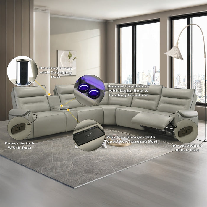 Acme Furniture - Jayke Power Motion Sectional Sofa - LV04830 - GreatFurnitureDeal