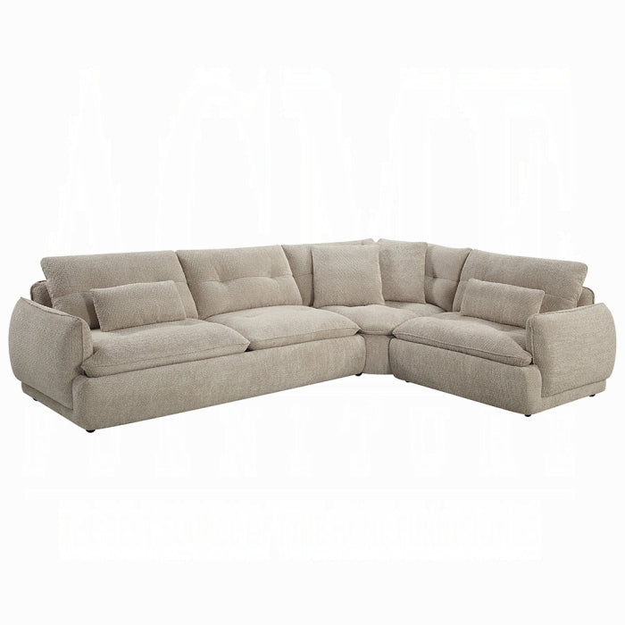 Acme Furniture - Jonina Sectional Sofa w/4 Pillows - LV04840 - GreatFurnitureDeal