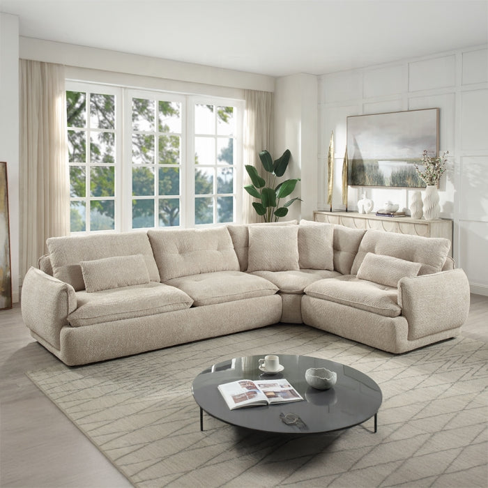 Acme Furniture - Jonina Sectional Sofa w/4 Pillows - LV04840 - GreatFurnitureDeal