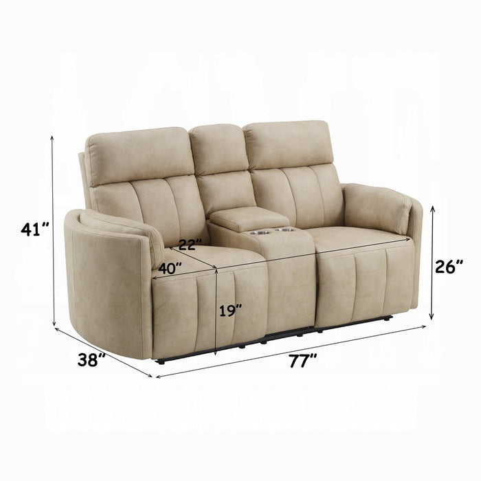 Acme Furniture - Elison Motion Loveseat w/Console - LV05401 - GreatFurnitureDeal