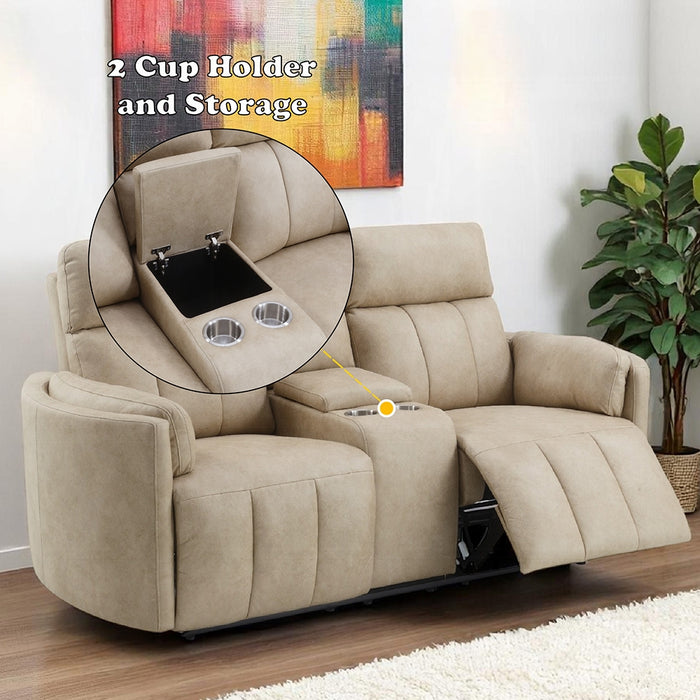 Acme Furniture - Elison Motion Loveseat w/Console - LV05401 - GreatFurnitureDeal