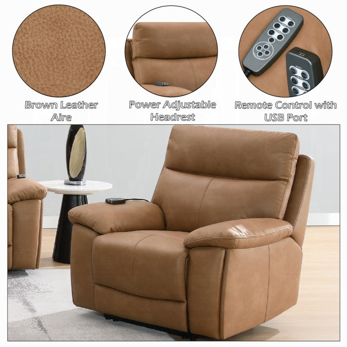 Acme Furniture - Chavis Power Motion Recliner w/USB & Power Headrest - LV05872 - GreatFurnitureDeal