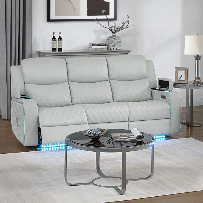 Acme Furniture - Elonzo Power Motion Sofa w/LED, Power Headrest & Speaker - LV05900 - GreatFurnitureDeal