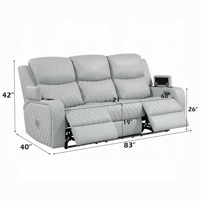 Acme Furniture - Elonzo Power Motion Sofa w/LED, Power Headrest & Speaker - LV05900 - GreatFurnitureDeal