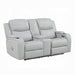 Acme Furniture - Elonzo Power Motion Loveseat w/Console, LED, Power Headrest & Speaker - LV05901 - GreatFurnitureDeal