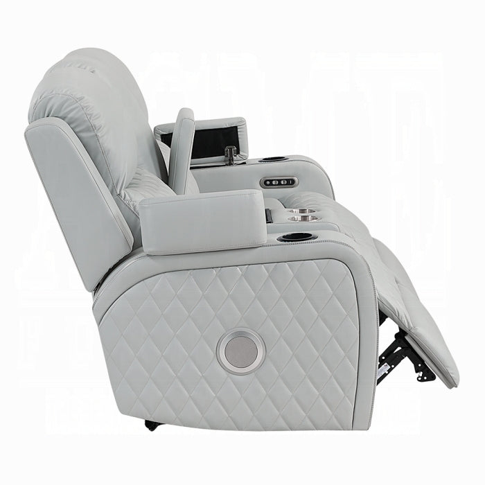 Acme Furniture - Elonzo Power Motion Loveseat w/Console, LED, Power Headrest & Speaker - LV05901 - GreatFurnitureDeal