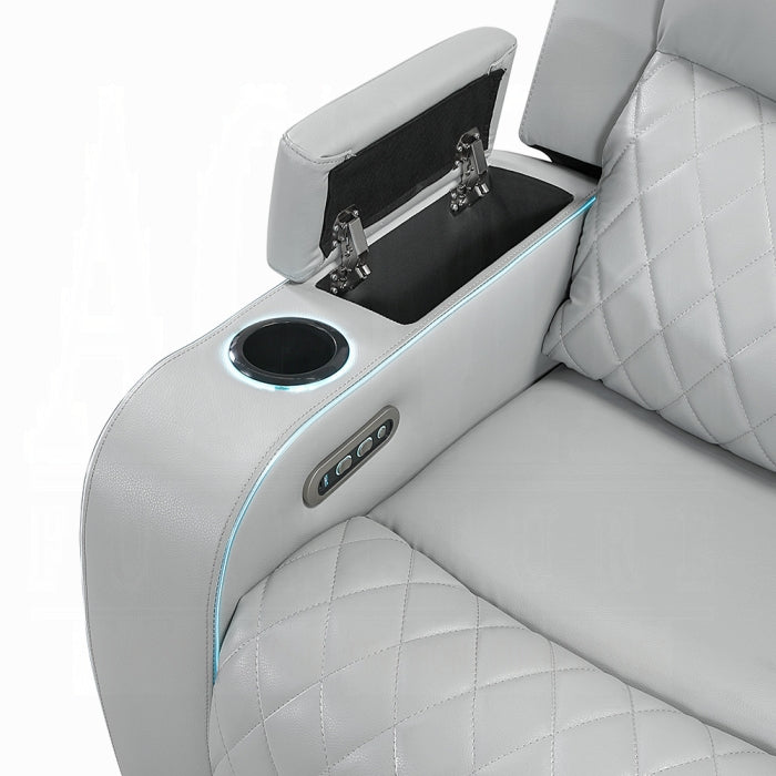 Acme Furniture - Elonzo Power Motion Loveseat w/Console, LED, Power Headrest & Speaker - LV05901 - GreatFurnitureDeal