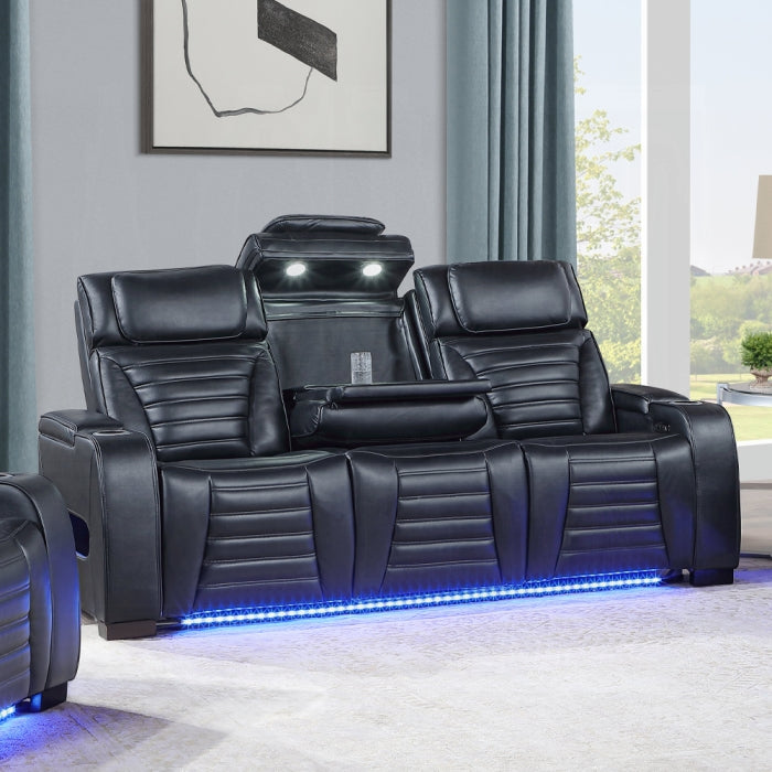 Acme Furniture - Ephron Power Motion Sofa W/Dropdown Table - LV06080 - GreatFurnitureDeal