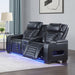Acme Furniture - Ephron Power Motion Loveseat W/ Console, Power Headrests, LED & Speakers - LV06081 - GreatFurnitureDeal