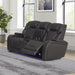 Acme Furniture - Wendell Power Motion Loveseat w/Console, Wireless Charger, Storage, USB & LED - LV06221 - GreatFurnitureDeal