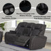 Acme Furniture - Wendell Power Motion Loveseat w/Console, Wireless Charger, Storage, USB & LED - LV06221 - GreatFurnitureDeal