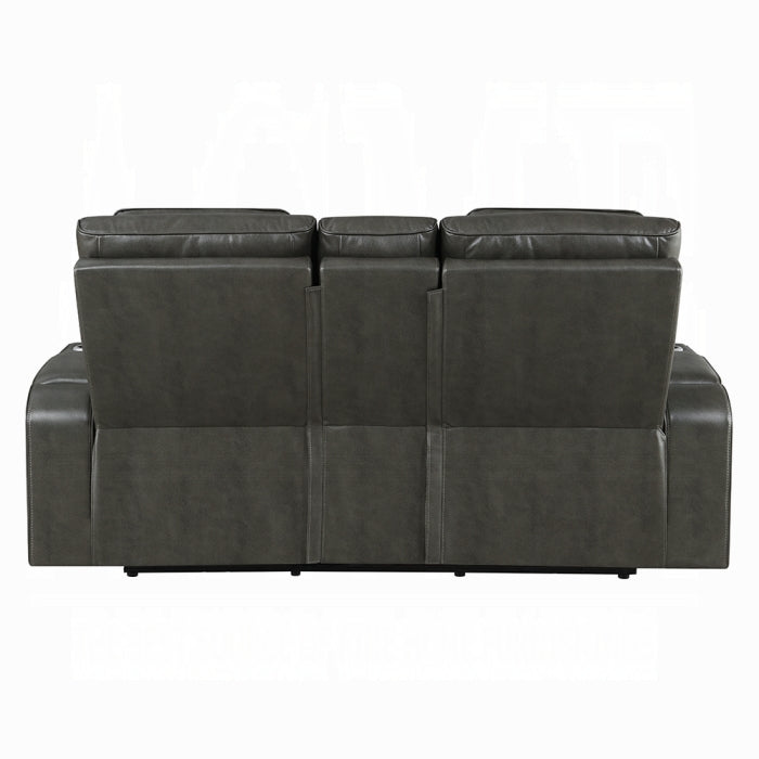 Acme Furniture - Taddeo Power Motion Loveseat w/Console, Speaker, USB, Wireless Charger & LED - LV06231 - GreatFurnitureDeal
