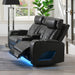 Acme Furniture - Taddeo Power Motion Loveseat w/Console, Speaker, USB, Wireless Charger & LED - LV06231 - GreatFurnitureDeal