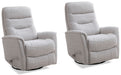 Parker Living - Gemini Swivel Glider Recliner in Beige (Set of 2) - MGEM#812GS-2-BLCT - GreatFurnitureDeal