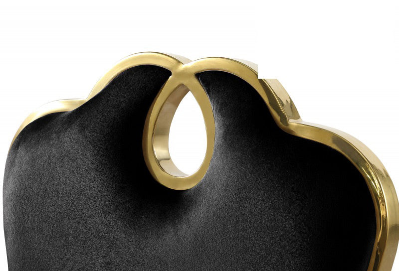 Mariano Furniture - LX008 Dining Chair in Black/Gold (Set of 2) - BM-LX008BGC - GreatFurnitureDeal