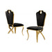 Mariano Furniture - LX008 Dining Chair in Black/Gold (Set of 2) - BM-LX008BGC - GreatFurnitureDeal