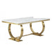 Mariano Furniture - LX01 - Rectangle Dining Table in Gold - BM-LX01GT - GreatFurnitureDeal