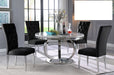 Mariano Furniture - LX02 - 5 Piece Dining Table Set in Black/Silver- BM-LX02BLK552 - GreatFurnitureDeal