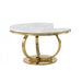 Mariano Furniture - LX02 - 5 Piece Dining Table Set in Cream/Gold - BM-LX02CG5 - GreatFurnitureDeal
