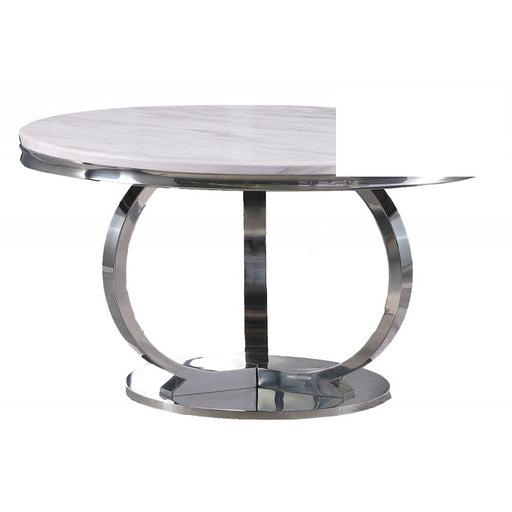 Mariano Furniture - LX02 - 5 Piece Dining Table Set in Grey/Silver- BM-LX02G552 - GreatFurnitureDeal