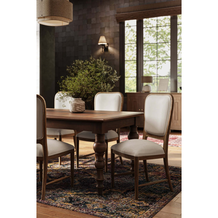 Bramble - Pierre Round Dining Table 60'' in Antique French Oak - 27898WLT----- - GreatFurnitureDeal