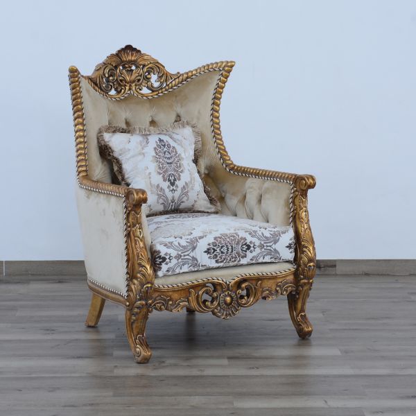 European Furniture - Maggiolini Luxury Chair - Antique Dark Bronze - 31054-C - GreatFurnitureDeal