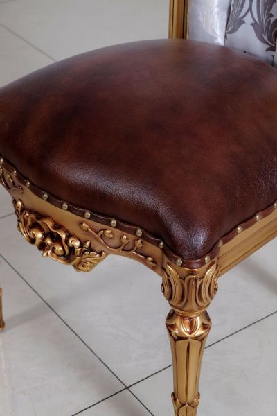European Furniture - Valentina Side Chair (Set of 2) in Antique Golden Bronze - 51955-SC - GreatFurnitureDeal