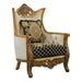 European Furniture - Maggiolini III Chair in Antique Bronze Black and Gold - 31059-C - GreatFurnitureDeal