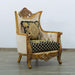 European Furniture - Maggiolini III Chair in Antique Bronze Black and Gold - 31059-C - GreatFurnitureDeal