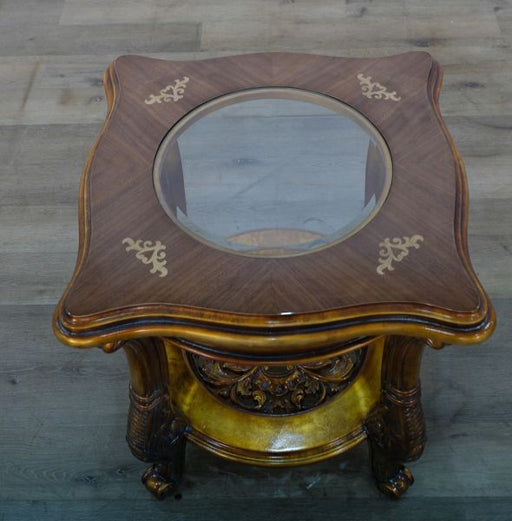 European Furniture - Maggiolini II End Table in Antique Dark Bronze - 31055-ET - GreatFurnitureDeal
